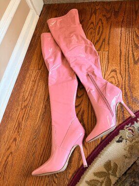 Steve Madden Vanquish Women's Faux Leather Over-the-Knee Thigh-High Boots